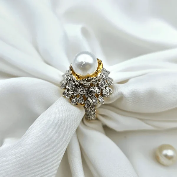 PEARL CROWN RING FOR GIRLS & WOMEN'S