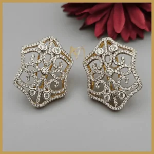 Moon stud earrings