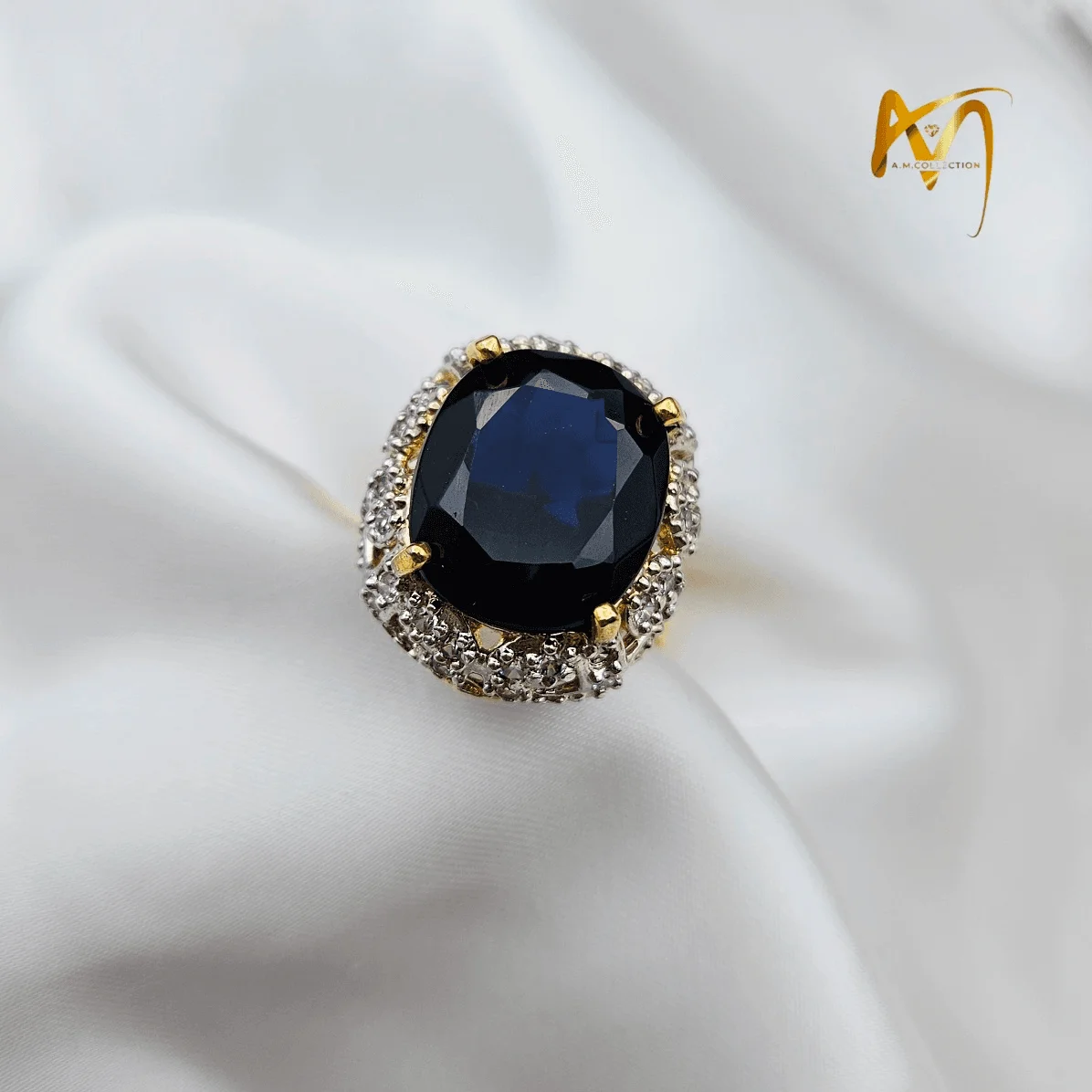 REAL STONES ADJUSTABLE RING
